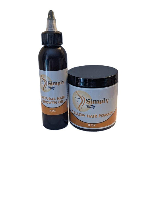 Tallow Hair Pomade |& Natural Hair Growth Oil